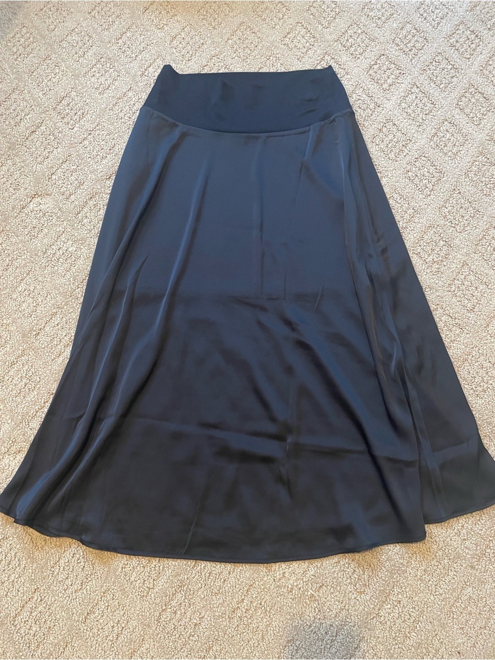 CAbi Black Midi A-Line Skirt